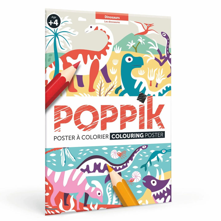Poppik: Colouring Poster - Dinosaurs