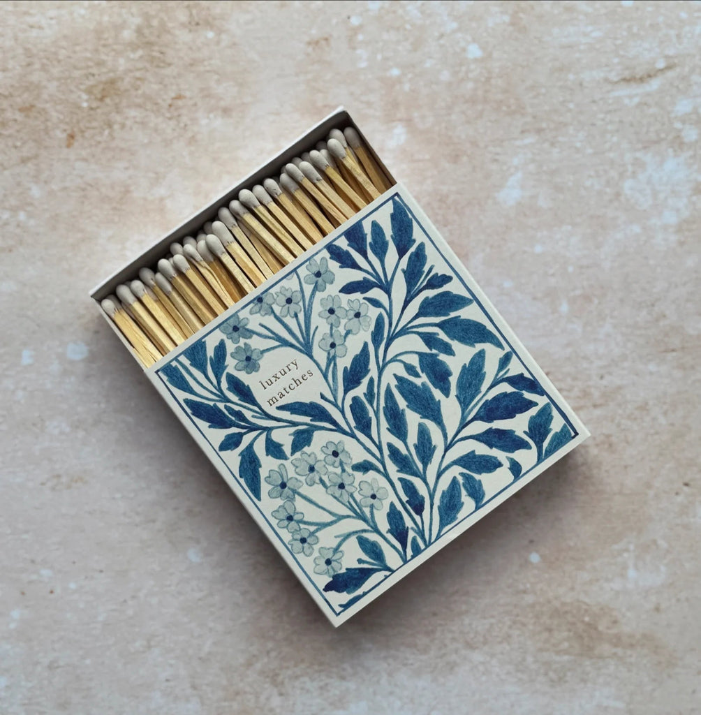 Archivist: Blue Floral Matches by Wanderlust Paper Co. - Acorn & Pip_Archivist