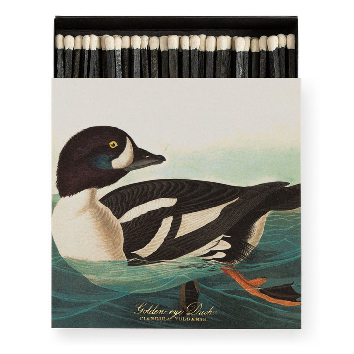 Archivist: Square Matchbox - The Golden-eye Duck by Audubon