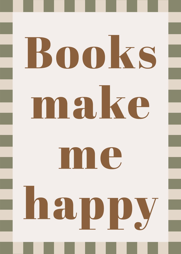 Autumn's Corner: Books Make Me Happy - Checkerboard Edition - Acorn & Pip_Autumns Corner