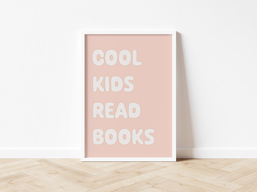 Autumn's Corner: Cool Kids Read Books - Fine Art Print - Acorn & Pip_Autumns Corner