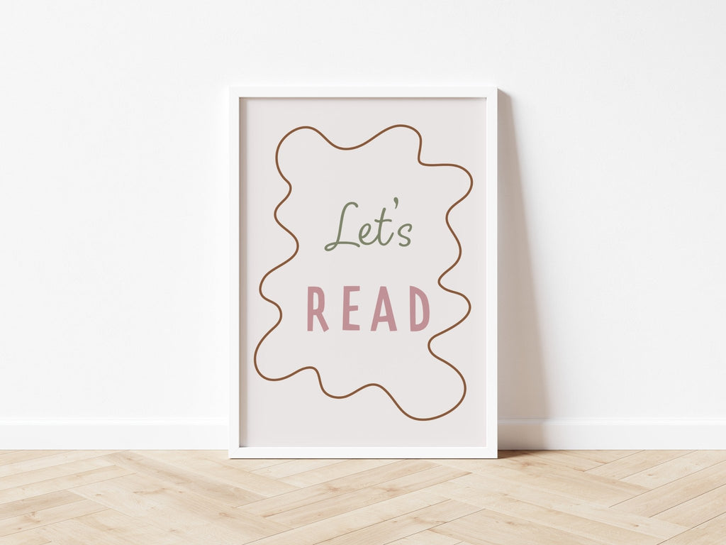 Autumn's Corner: Let's Read - Wavy Edition - Fine Art Print - Acorn & Pip_Autumns Corner
