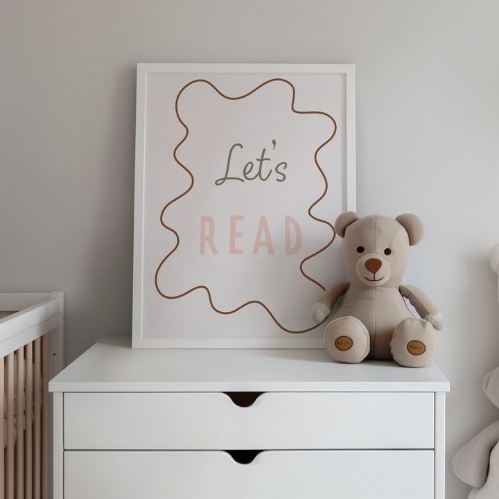 Autumn's Corner: Let's Read - Wavy Edition - Fine Art Print - Acorn & Pip_Autumns Corner