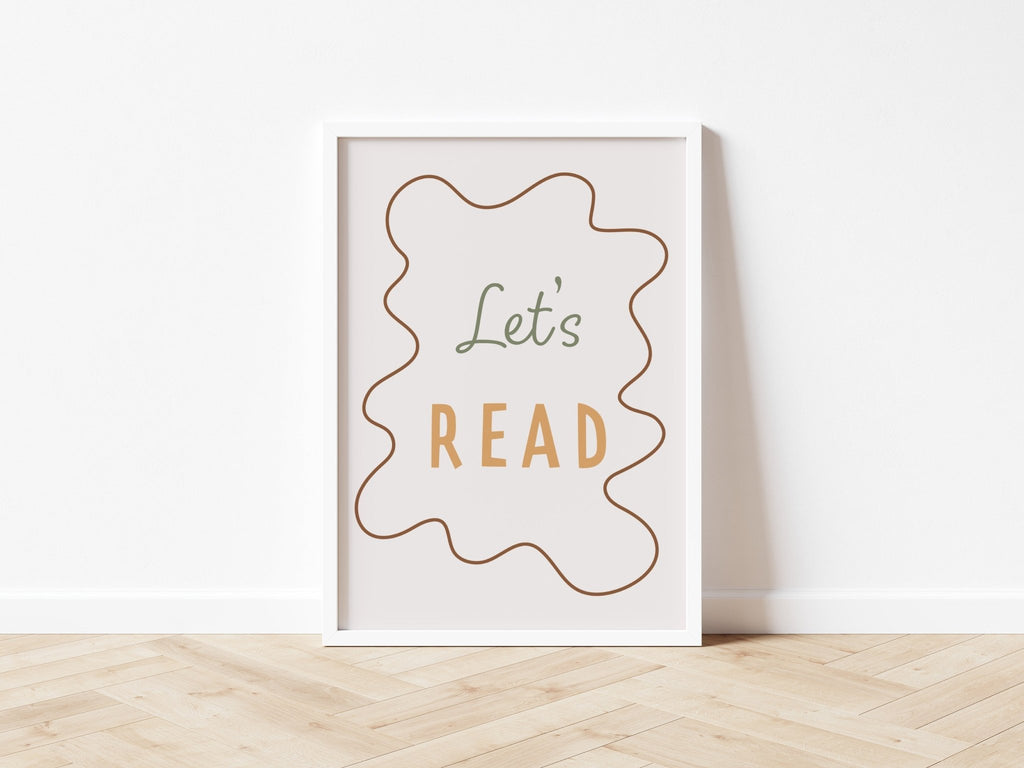 Autumn's Corner: Let's Read - Wavy Edition - Fine Art Print - Acorn & Pip_Autumns Corner