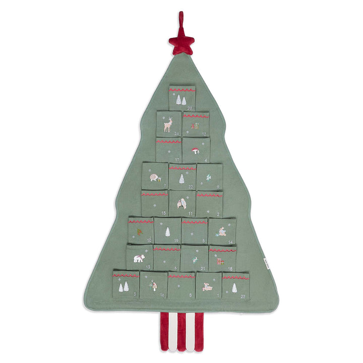 Avery Row Christmas Tree Fabric Advent Calendar – Green