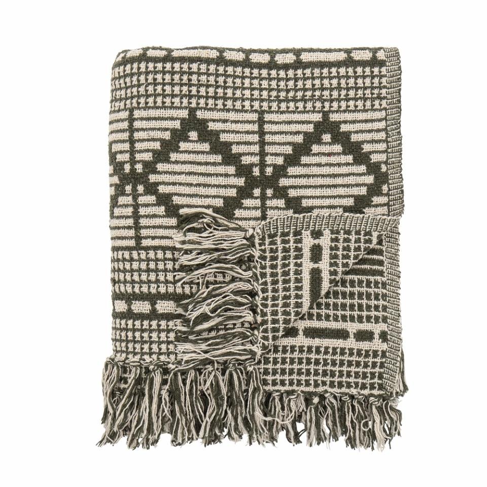 Bloomingville: Gutte Throw, Green - Acorn & Pip_Bloomingville