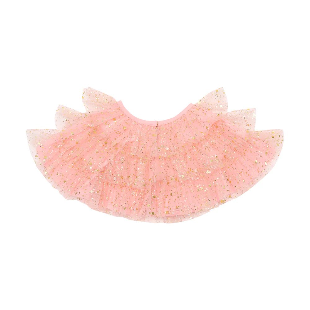 Bob & Blossom: Coral Sparkle Layer Cape - Acorn & Pip_Bob & Blossom