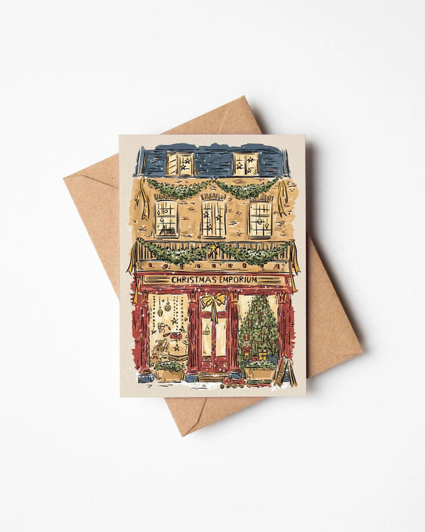 Jenna Crush Christmas Emporium Illustrated Christmas Card