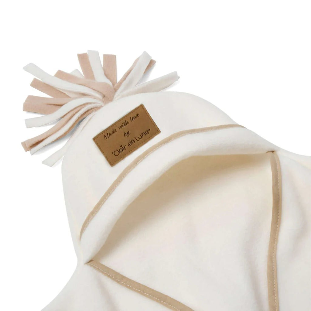 Clair de Lune: Star Fleece Baby Wrap Blanket (6 - 12 months) Cream - Acorn & Pip_Clair de Lune