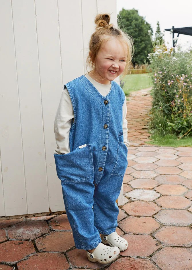 Claude & Co: Wren Sleeveless Denim Overall - Acorn & Pip_Claude & Co