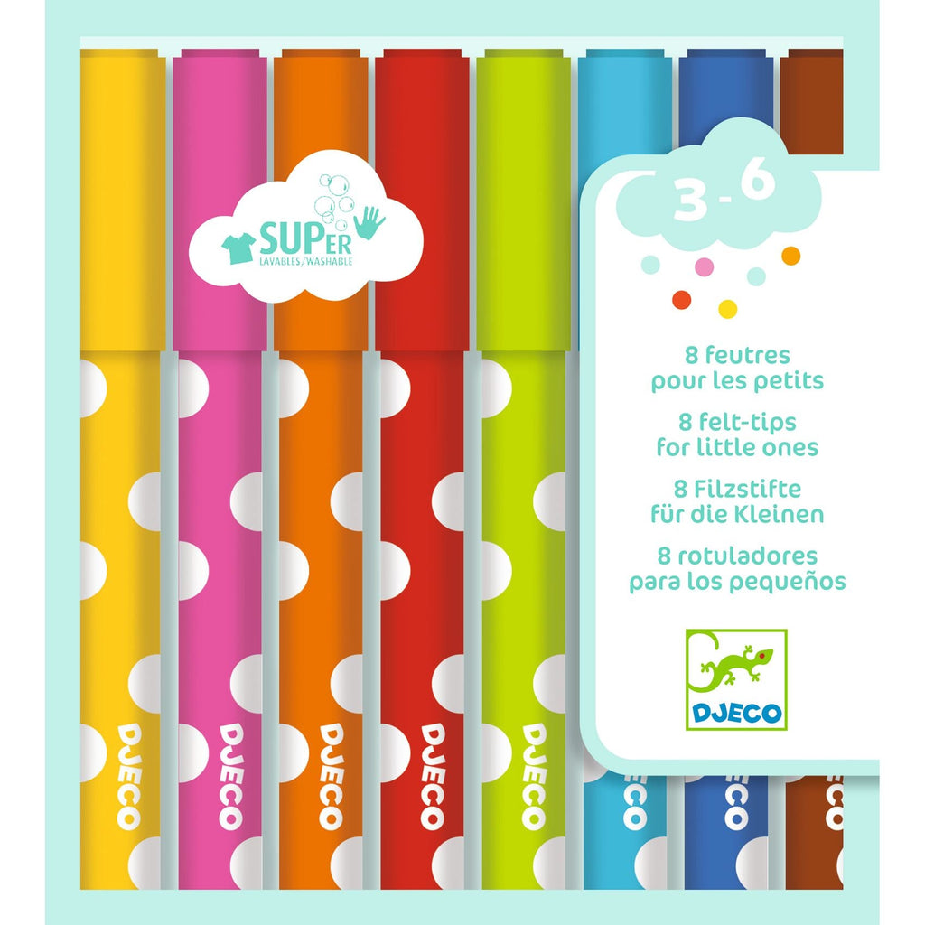 Djeco: 8 Felt - Tips for Little Ones - Acorn & Pip_Djeco