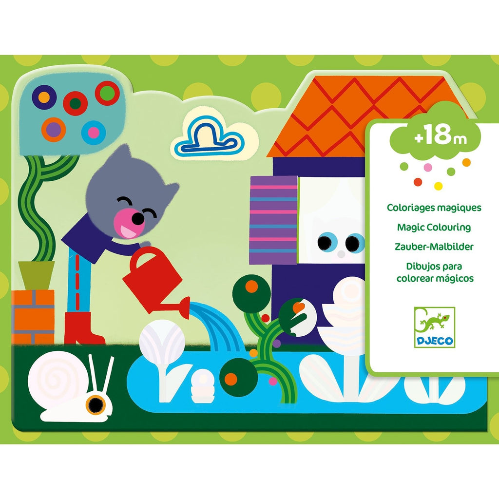Djeco: Magic Colouring - Hidden in The Garden - Acorn & Pip_Djeco