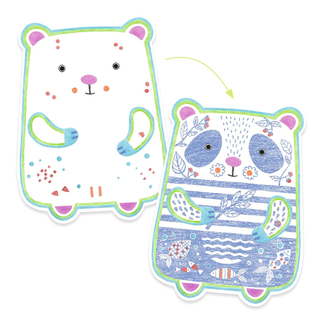 Djeco: Magic Colouring - Wild Animals - Acorn & Pip_Djeco