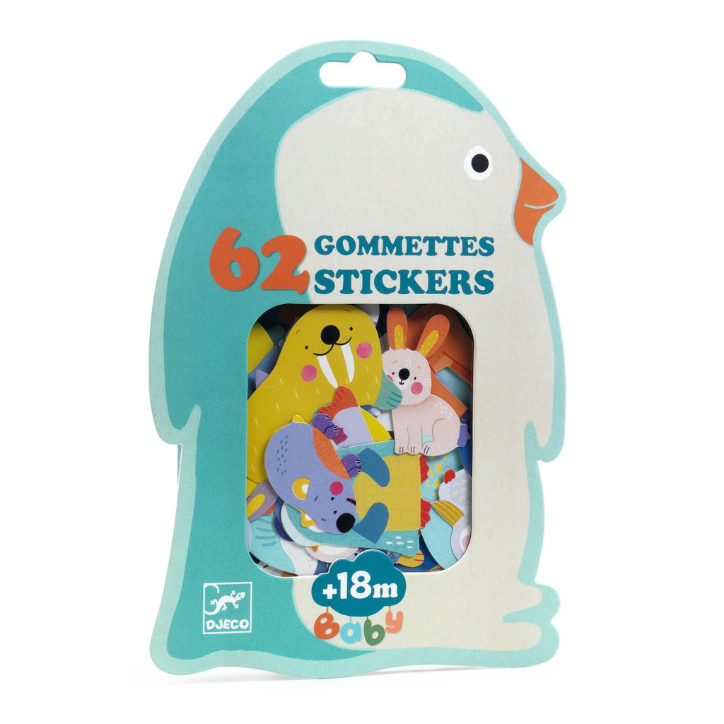 Djeco: Stickers - Ice Field Animals - Acorn & Pip_Djeco