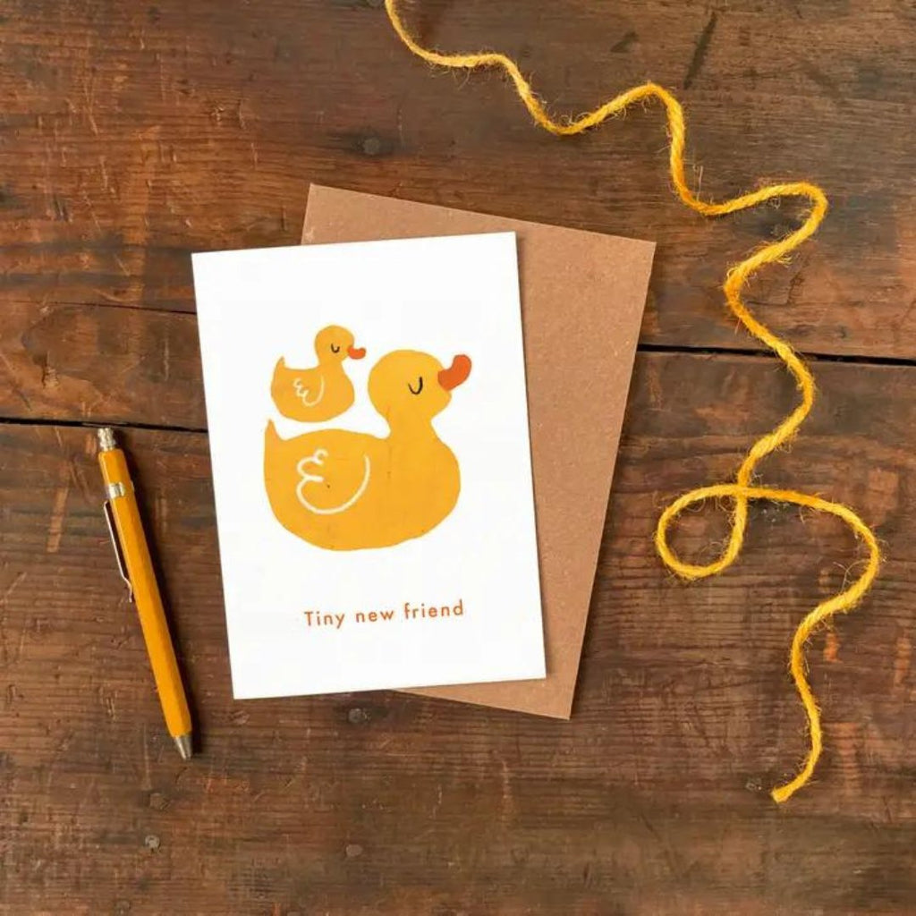 Emily Nash Illustration: Tiny New Friend Card - Acorn & Pip_Emily Nash Illustration