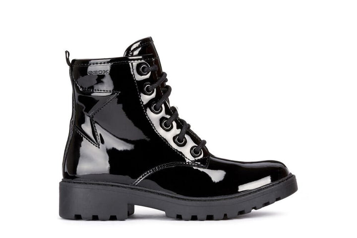 Geox: Casey Star School Boots - Black Patent - Acorn & Pip_Geox