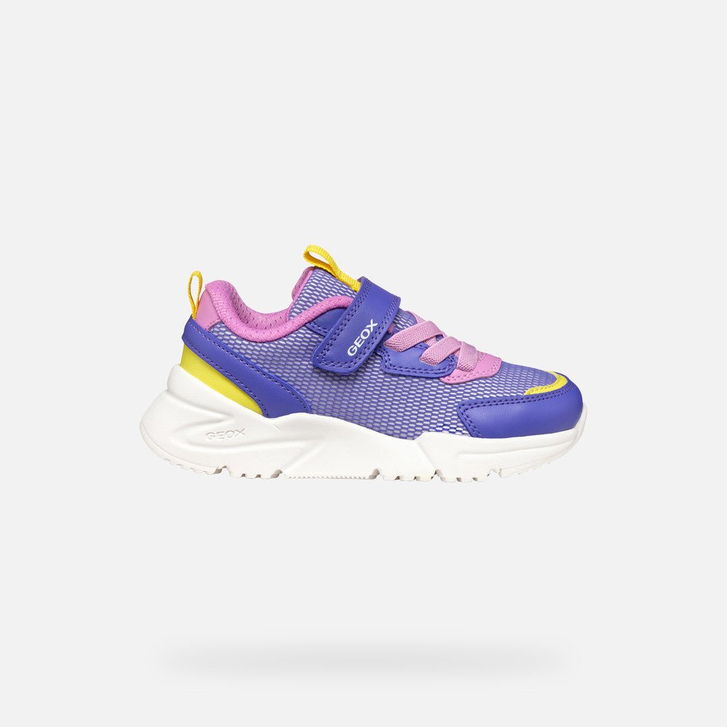 Geox: Loftus Velcro Trainers - Violet / Fuchsia - Acorn & Pip_Geox