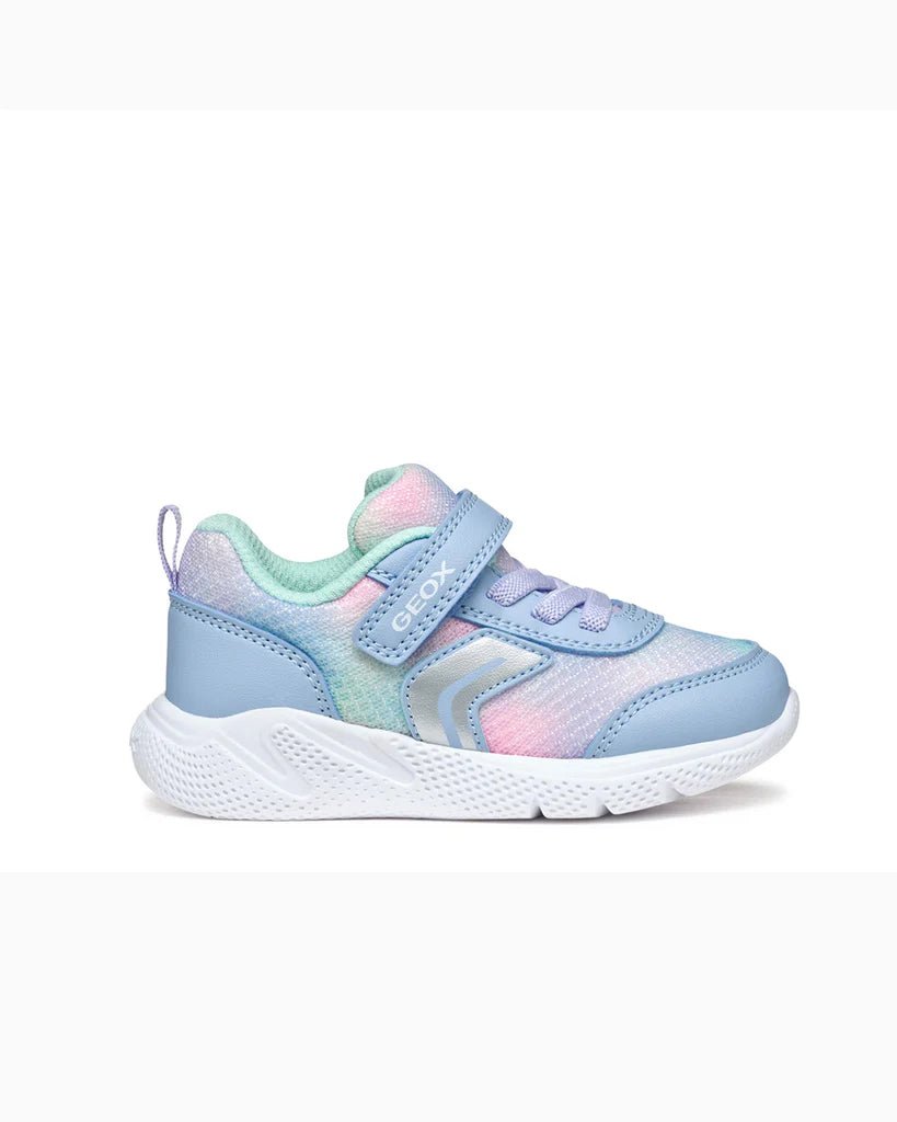 Geox: Sprintye Velcro Trainers - Sky Multi - Acorn & Pip_Geox