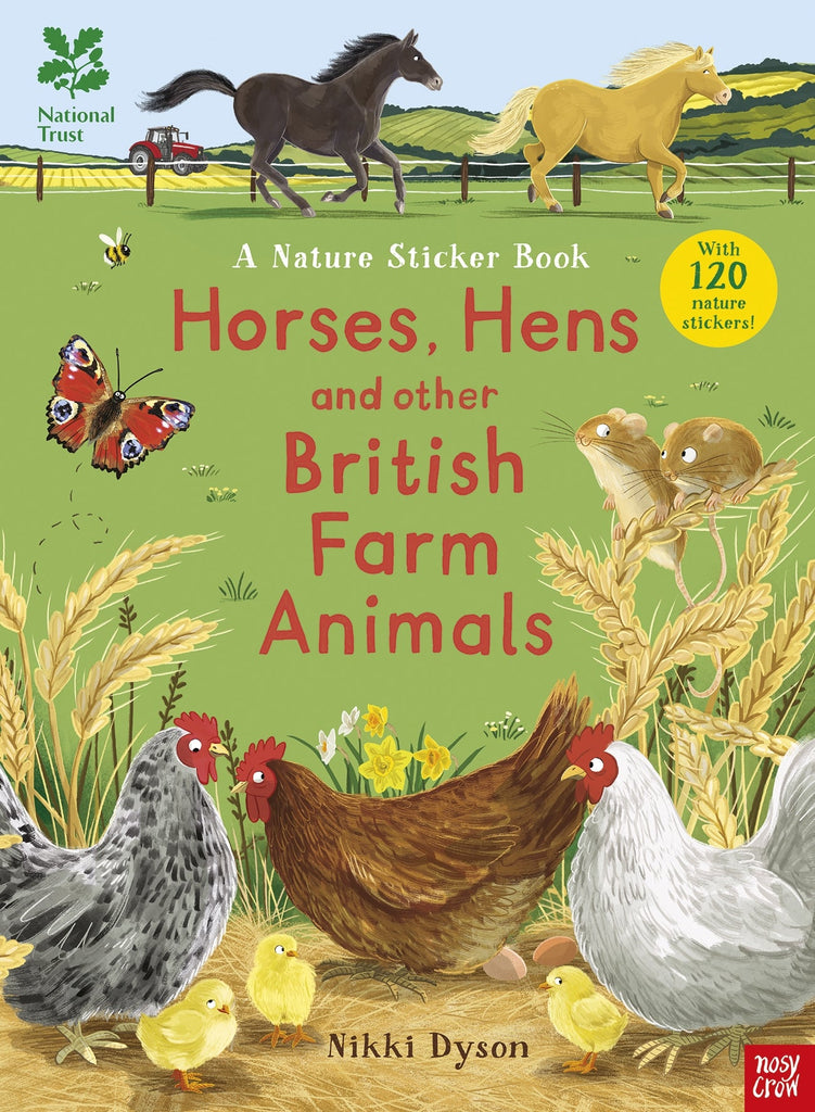 Horses, Hens & Other British Farm Animals - Sticker Book - Acorn & Pip_Bookspeed