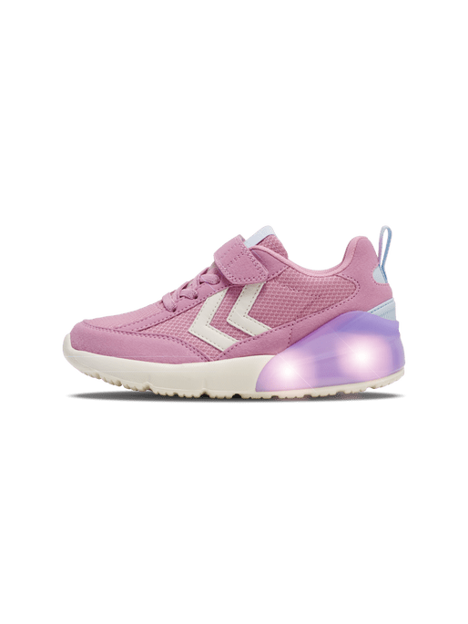 Hummel: Daylight Jr Velcro Flashing Trainers - Smoky Grape - Acorn & Pip_hummel