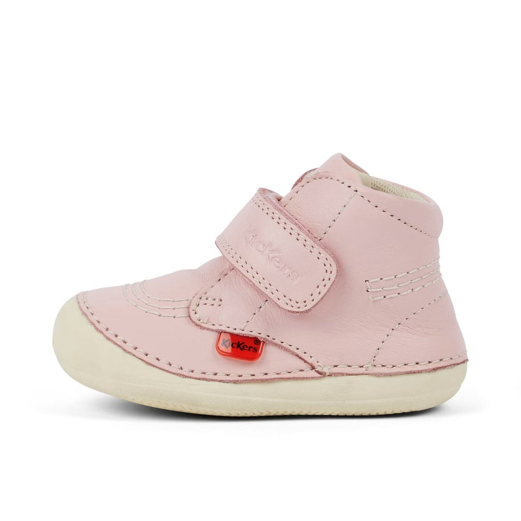 Kickers: Baby Unisex Softer Hi Baby Leather - Light Pink - Acorn & Pip_Kickers
