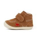 Kickers: Baby Unisex Softer Hi Baby Leather - Tan - Acorn & Pip_Kickers