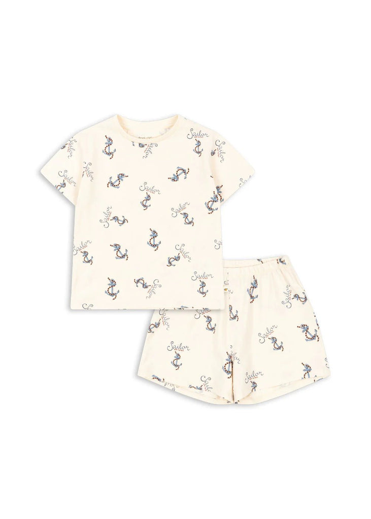 Konges Sløjd: BASIC SET - Sailor (T-shirt & Shorts - Acorn & Pip_Konges Sløjd