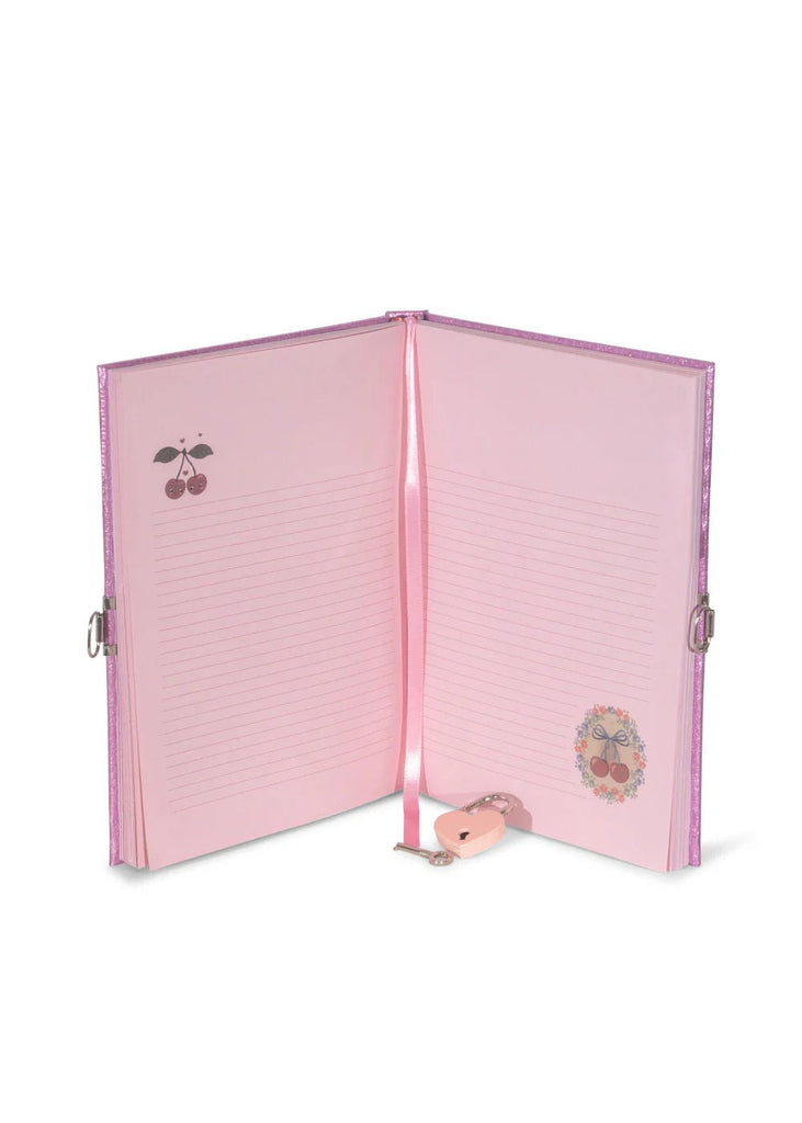 Konges Sløjd: My Little Diary - Cherry / Flower Glitter - Acorn & Pip_Konges Sløjd