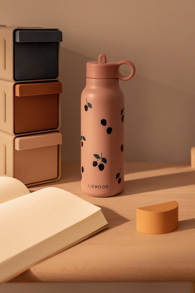 Liewood: Falk Water Bottle 350 ml Berry / Pale Tuscany - Acorn & Pip_Liewood