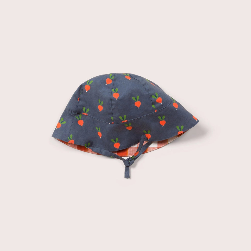 Little Green Radicals: Radical Radish Reversible Sunhat - Acorn & Pip_Little Green Radicals
