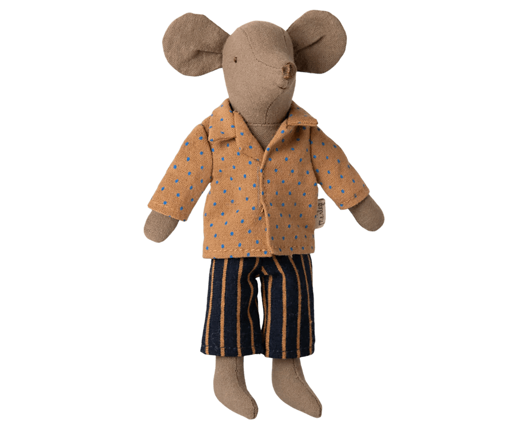 Maileg: Shirt & Striped Pants - Dad Mouse Set - Acorn & Pip_Maileg
