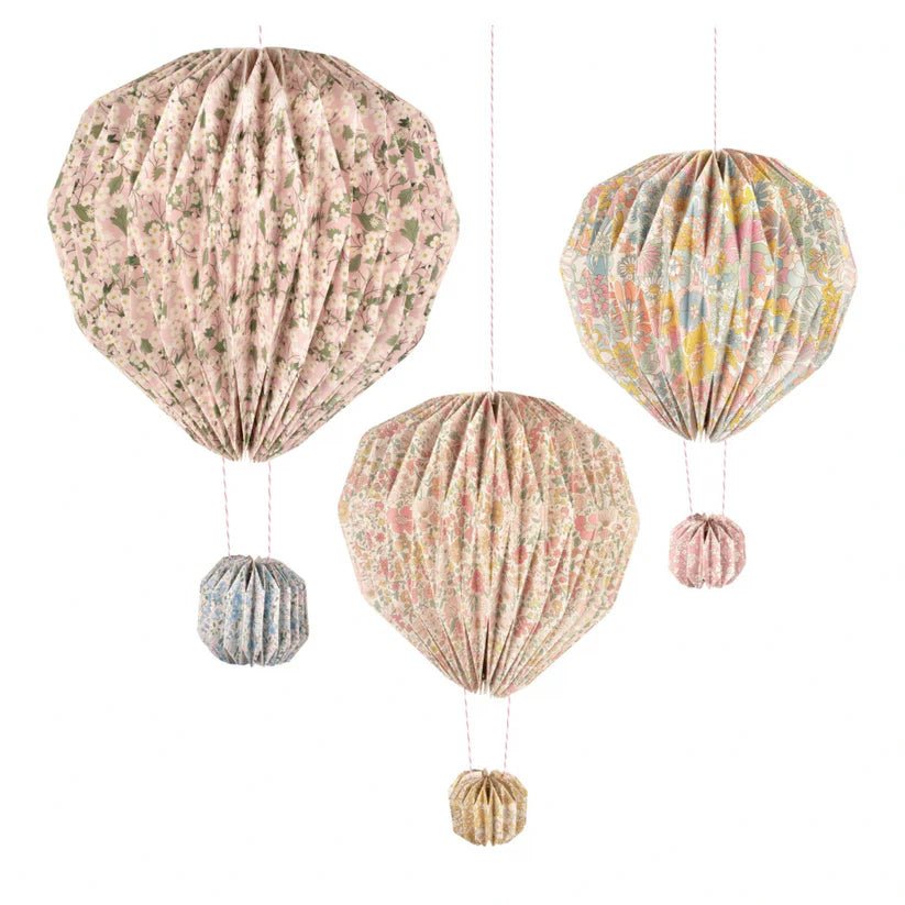 Meri Meri: Meri Meri x Liberty Origami Balloon Decorations (x3) - Acorn & Pip_Meri Meri