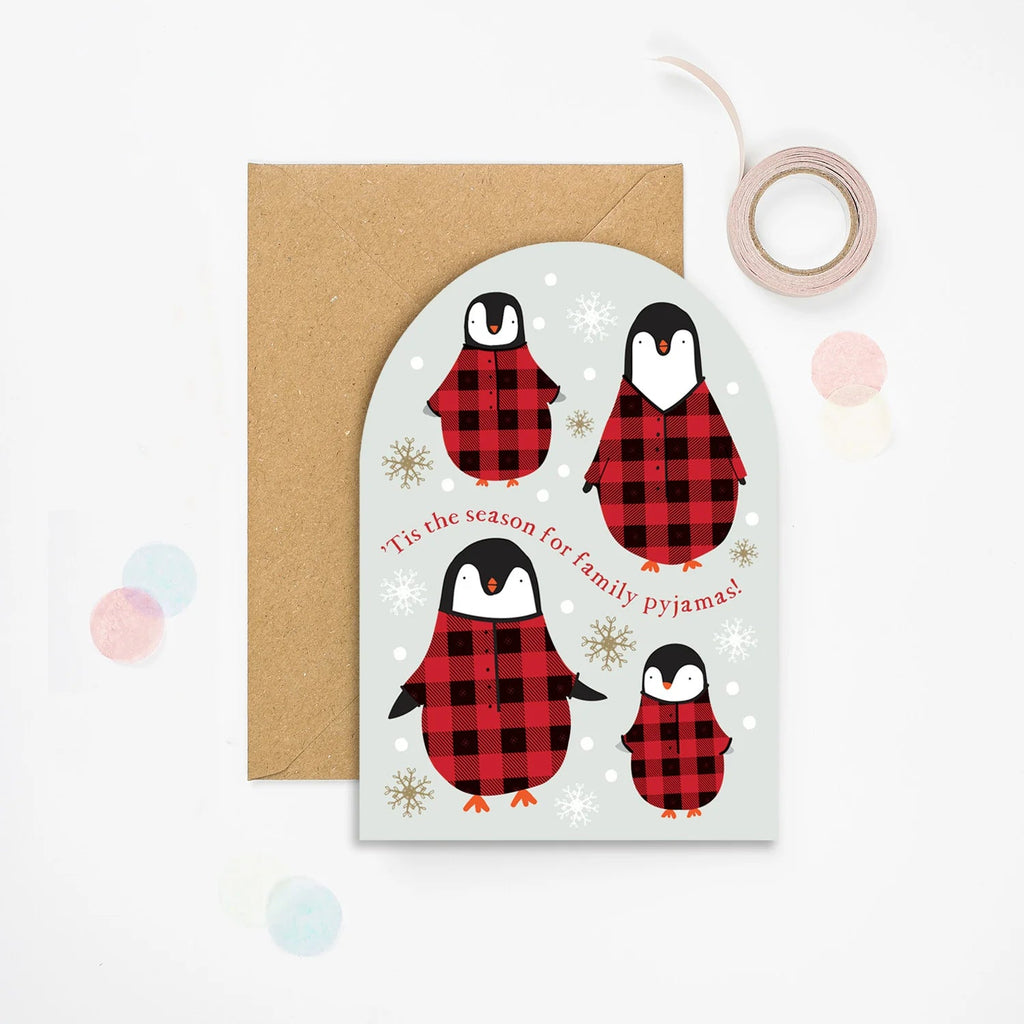 Mifkins: Penguin Pyjamas - Christmas Card - Acorn & Pip_Mifkins