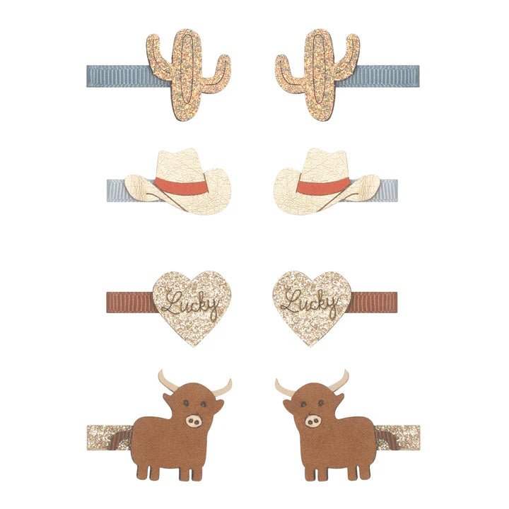 Mimi & Lula: Cowboy Mini Clips - Acorn & Pip_Mimi & Lula