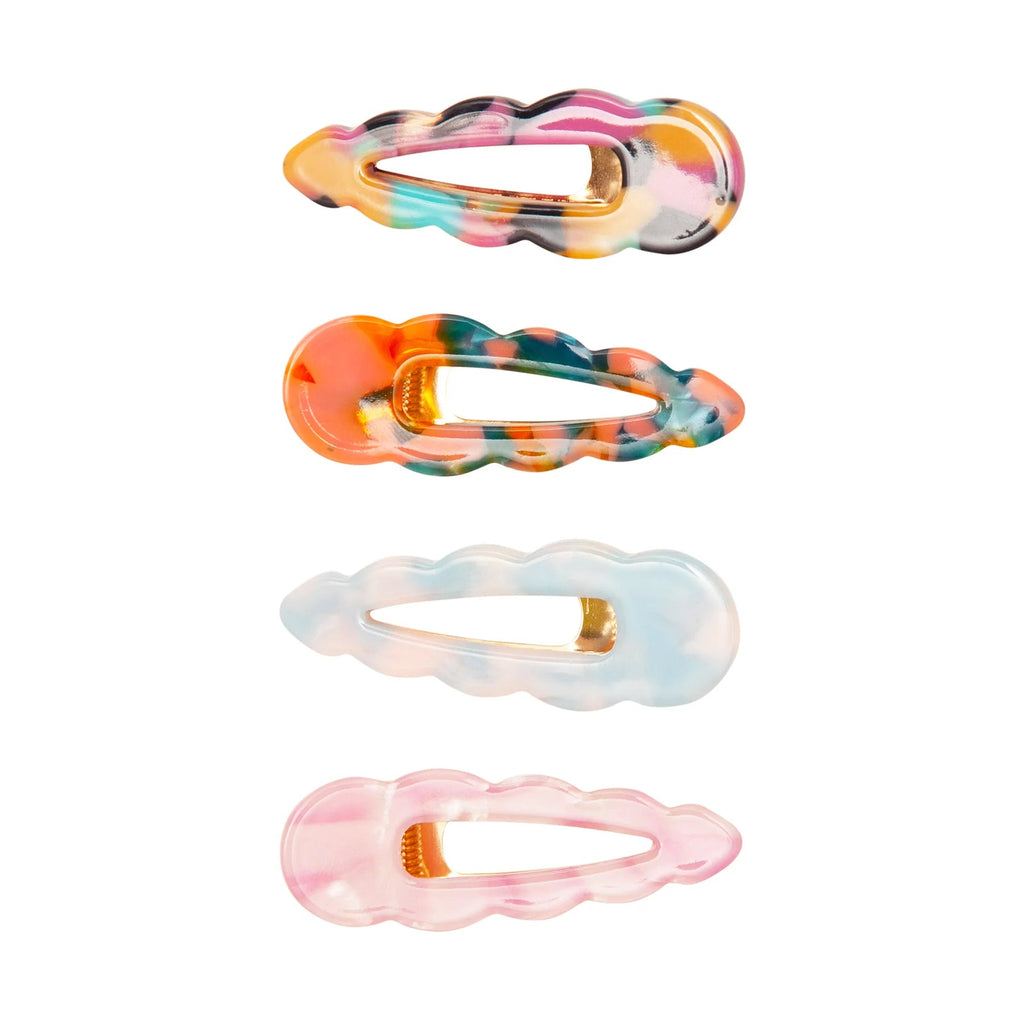 Mimi & Lula: Scalloped Acetate Clips - Acorn & Pip_Mimi & Lula
