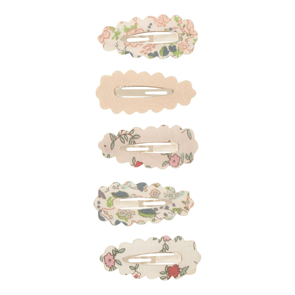 Mimi & Lula: Scalloped Floral Mini Clic Clacs - Acorn & Pip_Mimi & Lula