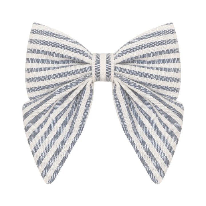Mimi & Lula: Seaside Stripe Bow - Acorn & Pip_Mimi & Lula