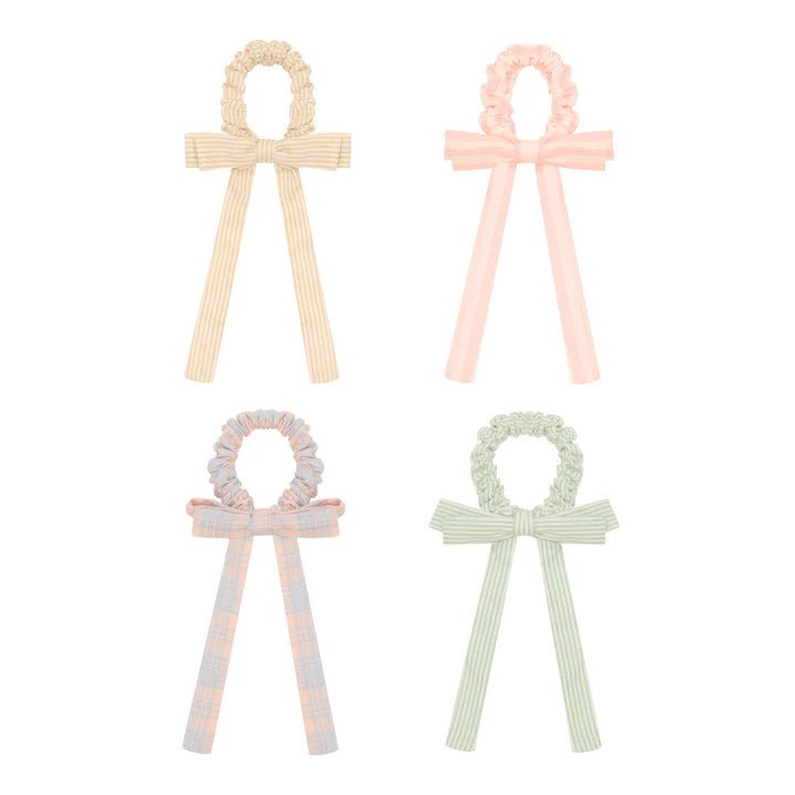 Mimi & Lula: Summer Stripes Bow Scrunchies - Acorn & Pip_Mimi & Lula