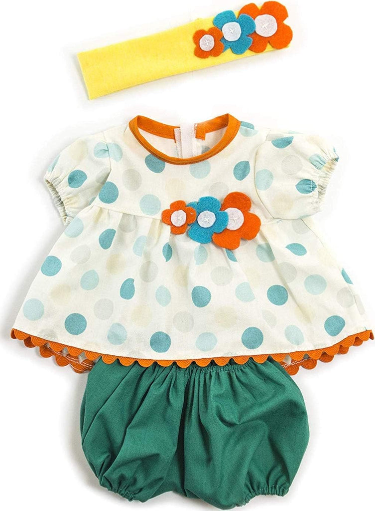 Miniland: Dolls Warm Weather Blouse Outfit set for 38cm Dolls - Acorn & Pip_Miniland