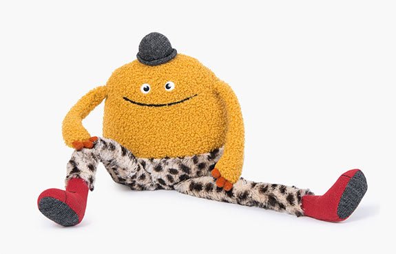 Moulin Roty: Mouni Les Schmouks – Soft Toy in Mustard Yellow (50cm) - Acorn & Pip_Moulin Roty