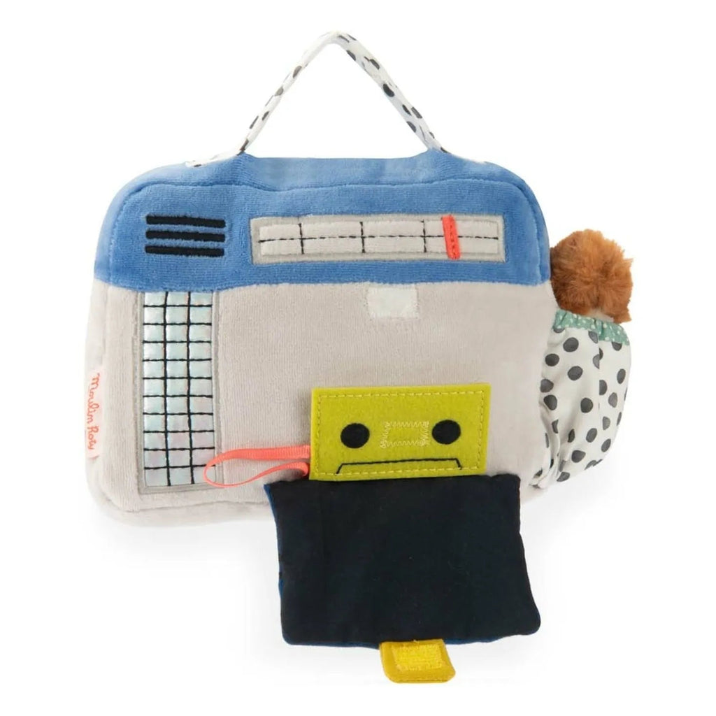Moulin Roty: Puce & Pilou Musical Baby Toy – Retro Radio Cassette Player - Acorn & Pip_Moulin Roty