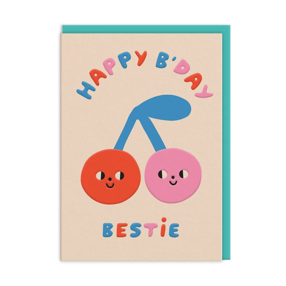 Ohh Deer: Cherries Happy Birthday Card - Acorn & Pip_Ohh Deer