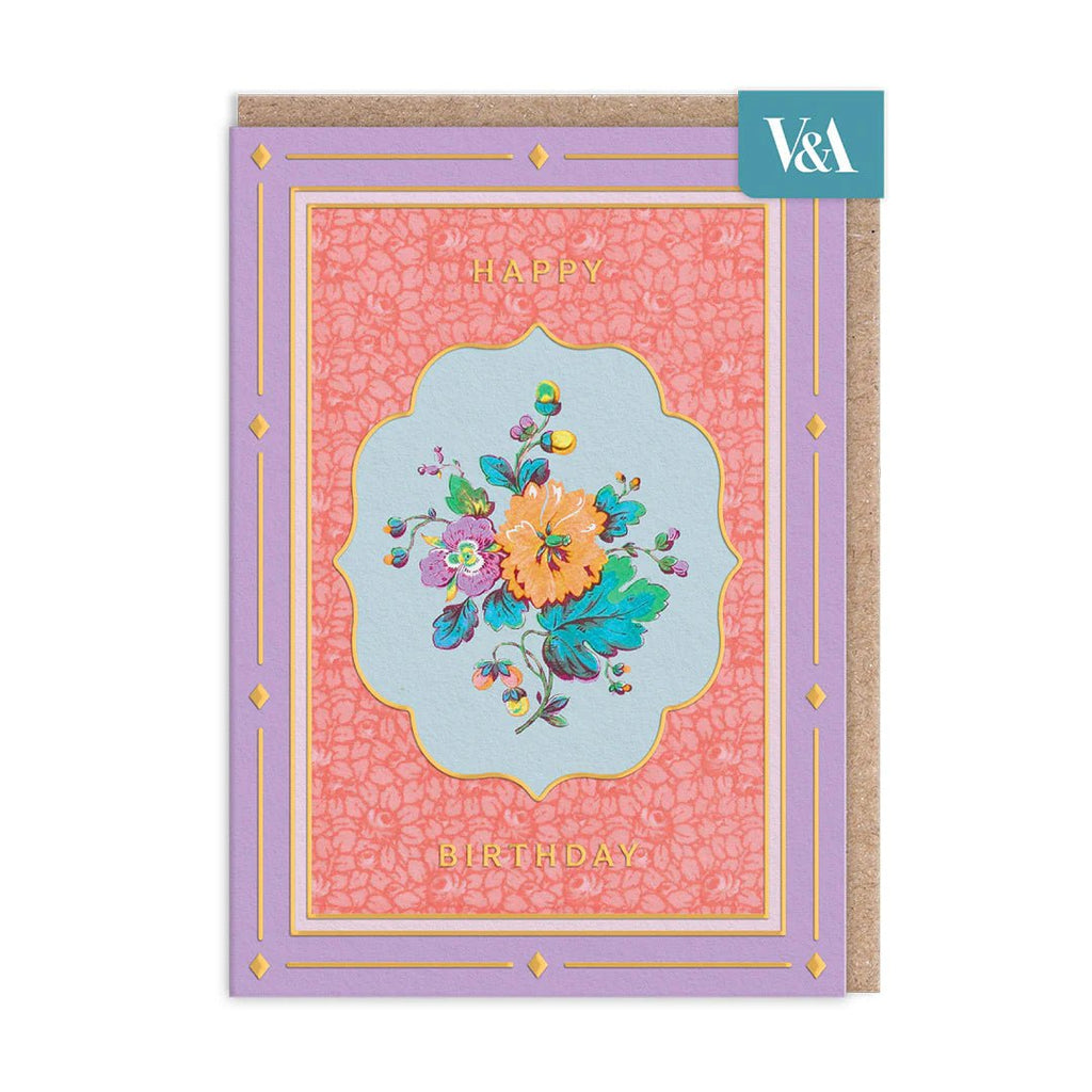 Ohh Deer: V&A Cottagecore Bouquet Greeting Card - Acorn & Pip_Ohh Deer
