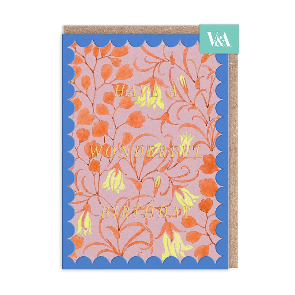 Ohh Deer: V&A Scalloped Pale Yellow Flower Birthday - Acorn & Pip_Ohh Deer