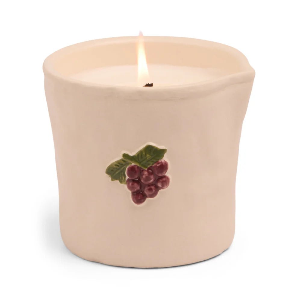 Paddywax: Bistro 8oz Grapes Ceramic Candle - Bordeaux Grape - Acorn & Pip_Paddywax