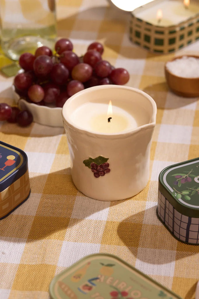 Paddywax: Bistro 8oz Grapes Ceramic Candle - Bordeaux Grape - Acorn & Pip_Paddywax