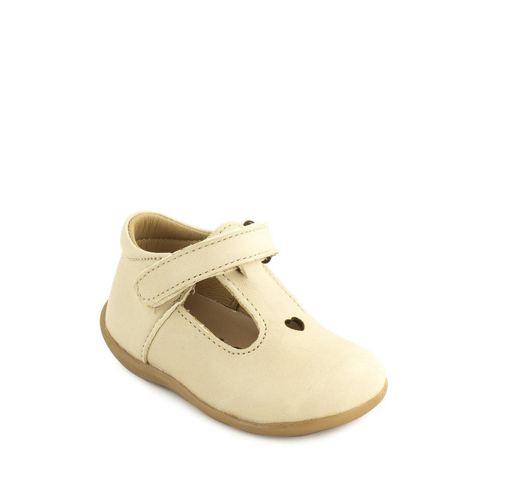 Petasil: Tima T - Bar Velcro Shoes - Cream Savana - Acorn & Pip_Petasil