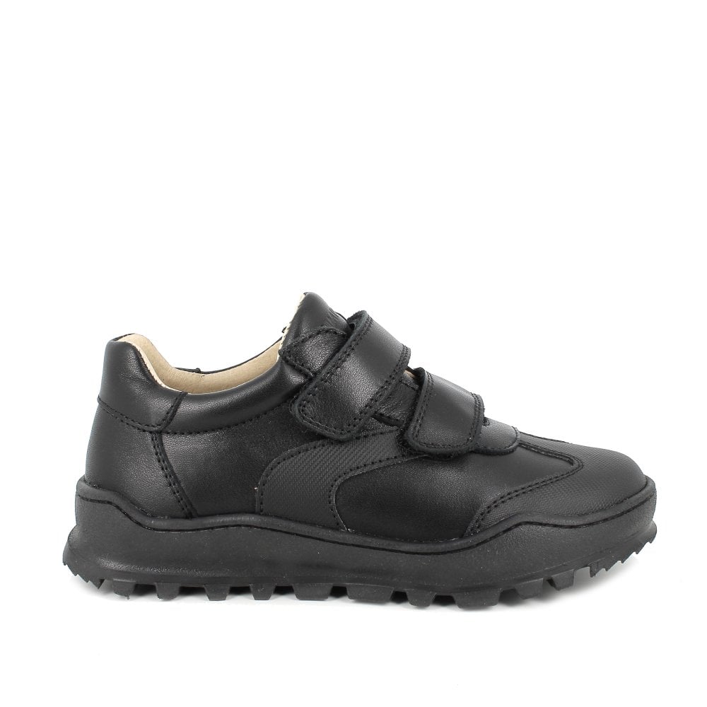 Primigi: Boys Grip School Shoes - Black Leather - Acorn & Pip_Primigi