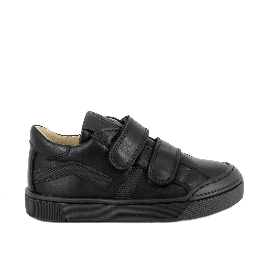 Primigi: Boys Slim Fit School Shoes - Black Leather - Acorn & Pip_Primigi