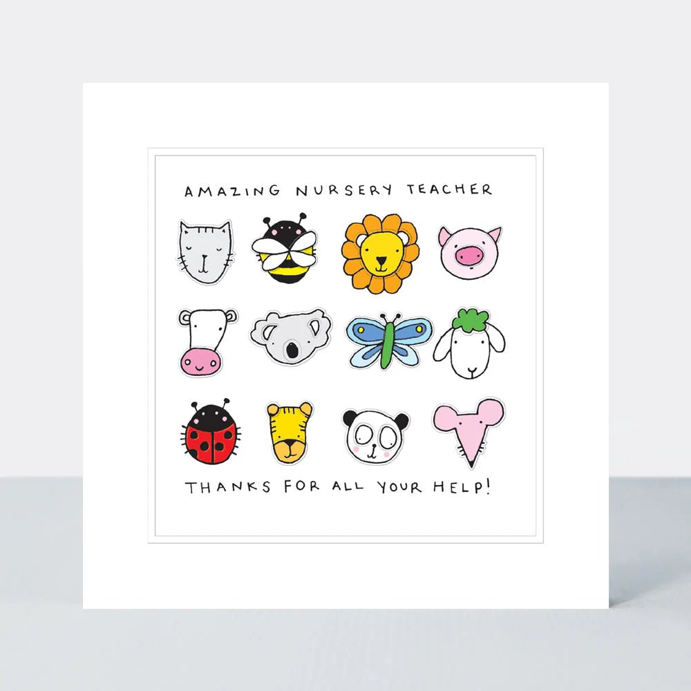 Rachel Ellen Designs: Amazing Nursery Teacher Card - Acorn & Pip_Rachel Ellen Designs